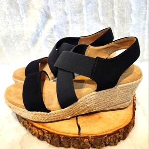 Sonoma for Life Ortholite eco black wedges size 8.5
